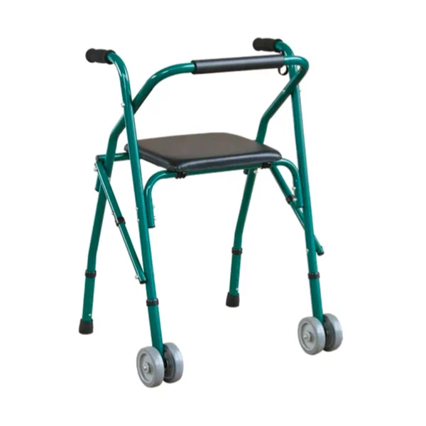Andador Tijera con 2 Ruedas y Asiento Est. Gris (FY993L)