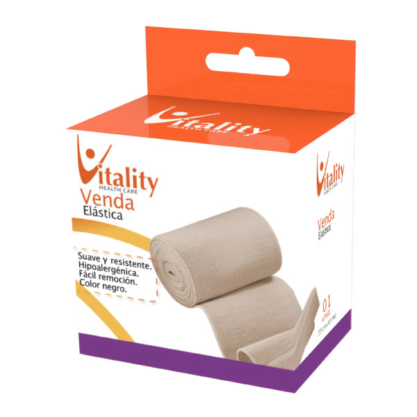 Venda Elástica Color Piel 5 cm x 4.5 m Vitality